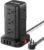 Extension Cord with Multiple Outlets, SMALLRT Surge Protector Power Strip Tower, Outlet Extender with 12 AC Outlets 4 USB, 6.5FT Extension Cord for Home Dorm Room, Office Supplies,Overload Protection