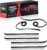 Front Door Window Run Channel Felt Trim Seal Weather Strip Kit Fit for Chevy C10 C20 C30 K5 K10 K20 K30 Blazer V1500 R10 Suburban GMC C1500 C2500 C3500 K1500 K2500 K3500 Suburban Jimmy Truck