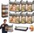 Large Clear Thick Plastic Storage Box with Hinged Lid, Heavy Duty Clear Storage Bag for Clothes Moving and Camping, Waterproof Stackable Organizer with Reinforced Handles and Dual Zipper (6 Pcs)