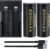 2 Pack 3.7V Ni-MH Rechargeable Battery 8800mAh High Capacity Lithium Polymer Ion Batteries for for Headlamp, Flashlights, Remote Control and More(Flat Top+Charger)