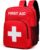 Gatycallaty First Aid Backpack Emergency Medical Empty Waterproof Survival First Responder Trauma Bag Travel Home Outdoor (Red)