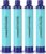 Membrane Solutions Straw Water Filter S1, NSF/ANSI 42&372&401 certificated, Survival Filtration Portable Gear, Emergency Preparedness, Supply for Drinking Hiking Camping Team Family Outing