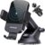 Wireless Car Charger, 15W Fast Charging Auto Clamping Phone Holders Phone Mount fit for iPhone 17 16 15 14 13 12 Pro Max 11 XR XS, Samsung Galaxy S25 Ultra S24 S23, Black