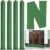 Threan 4 Pcs Long Canvas Sandbags for Flooding Sand Tube Bags Flood Protection Thickened Reusable Rain Wind Flood Barrier with Elastic Band Water Barrier Tube for Door Rain Control, Green (6 ft)