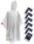 Hitituto Rain Ponchos for Adults – Extra Long Emergency Poncho with Hood, 6/12/24 Family Pack Raincoat, Home Survival Kits
