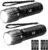 Lighting EVER LED Flashlights High Lumens, Small Flashlight, Waterproof, Adjustable Focus Flash Light for Outdoor, Emergency, Camping, AAA Batteries Included, 2 Pack