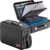DocSafe Fireproof Document Box with Lock＆Shoulder Strap, Hard-Shell Case File Organizer with Accordion File Folder, Multi-Layer Portable Home Office Travel Safe Storage for Important Documents Laptop