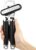 Spring Chef Stainless Steel Can Opener – Manual with Soft Grip Handles, Easy Turn, Heavy Duty Hand Can Openers for Seniors with Smooth Edge – Magnetic Lid Remover – Black