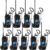 SAMCOM 5W High Power Two Way Radio,Heavy Duty Walkie Talkies for Adults Long Range with Earpieces,Professional UHF 2-Way Radio Rechargeable with 1500mAh Battery and Charger,9 Packs