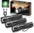 BUCASA Rechargeable Flashlights High Lumens 3 Pack, Brighter Small Flashlight Powerful Tactical Flashlights Rechargeable, Waterproof LED Flashlight with 3 Modes Zoomable for Camping Emergency