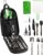 Life2Go 12 Piece Stainless Steel Camping Cooking Utensils Set, Portable Outdoor Kitchen Kit with Chef Knife, Tongs, Spatula, Scissors, Camp Cooking Gear with Carry Case for Hiking, BBQ & Travel, Gray