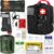 EVERLIT Emergency Trauma Kit, CAT GEN-7 Tourniquet 36″ Splint, Military Combat Tactical IFAK for First Aid Response, Critical Wounds, Severe Bleeding Control (Black)
