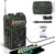 Emgykit R11 Emergency Crank Radio – 4000mAh/14800mWh NOAA/SW/AM/FM, Solar/Hand Crank/USB Charging, Bluetooth Receiver/USB/TF Playback,with Compass,Flashlight,SOS for Camping & Emergencies – Green