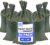 DURASACK Heavy Duty Sand Bags with Tie Strings Empty Woven Polypropylene Sand-Bags for Flood Control with 1600 Hours of UV Protection, 50 lbs Capacity, 14×26 inches, Green, Pack of 20