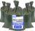 DURASACK Heavy Duty Sand Bags with Tie Strings Empty Woven Polypropylene Sand-Bags for Flood Control with 1600 Hours of UV Protection, 50 lbs Capacity, 14×26 inches, Green, Pack of 10