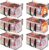 RoomHacks Heavy Duty Clear Moving Bags with Reinforced Handle and Double Zipper, Storage Totes, Packing Bags Alternative to Moving Essential and Supplies Box, Clear, Large, 6 Packs